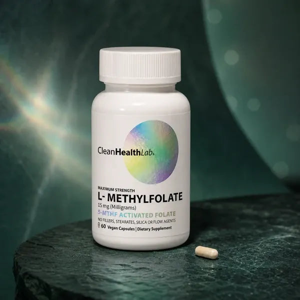 Clean Health Lab Maximum Strength L-Methylfolate bottle